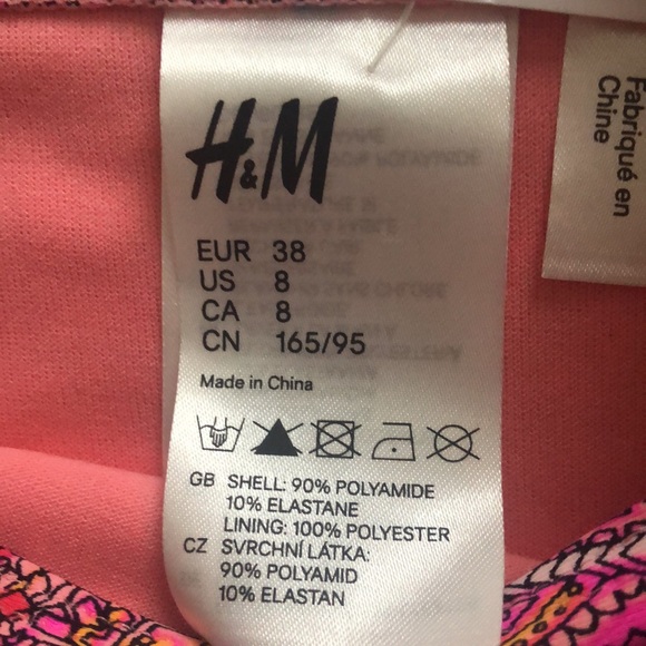 New swim bikini bottoms/ size 8/ paisley print - Picture 3 of 3